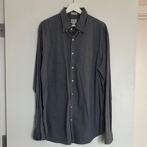 J. Crew Men's Charcoal Button-Down Shirt